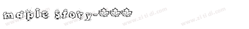 maple story字体转换